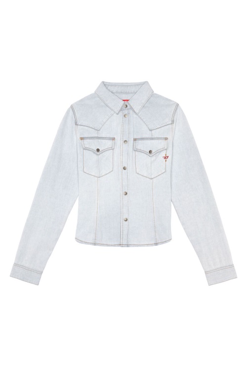 De-Rin Western Shirt Diesel Light Blue