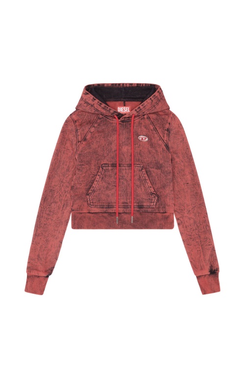 D-Angy-Hood Fs Track Denim Diesel Red