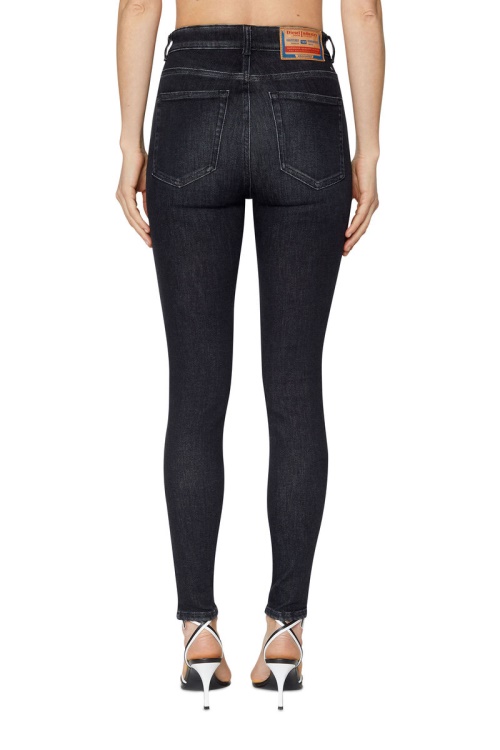 Diesel 1984 Slandy-High 09D96 Super Skinny Jeans Black/Dark Grey