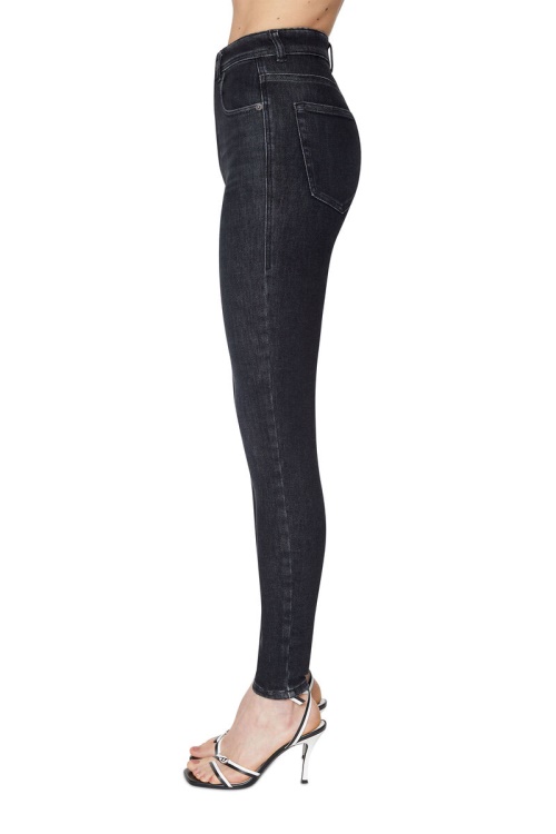 Diesel 1984 Slandy-High 09D96 Super Skinny Jeans Black/Dark Grey