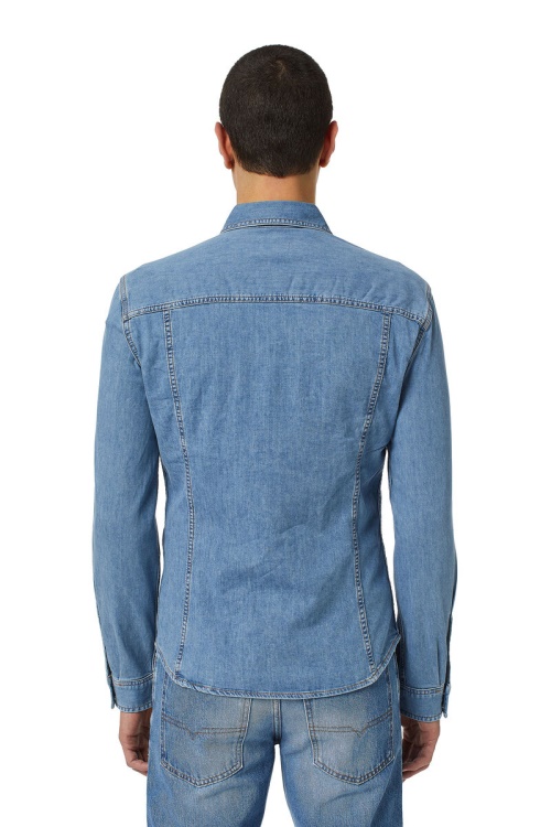 D-Westy Rodeo Shirt Diesel In Medium Blue