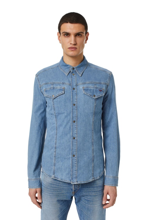 Diesel D-Westy Rodeo Shirt Medium Blue