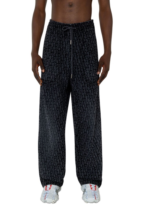 Diesel Black/Dark Grey Fashion D-Martians Track Denim 068Aw Straight