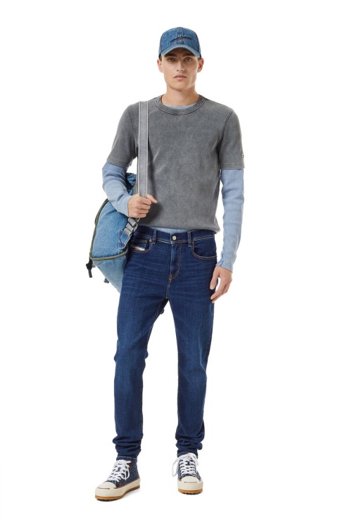 Dark Blue Diesel 1983 09B98 Skinny Jeans