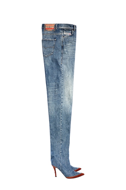 1956 007A7 Straight Jeans Diesel Medium Blue