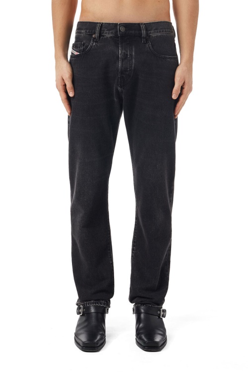 Diesel 2020 D-Viker 09B88 Straight Jeans Black/Dark Grey