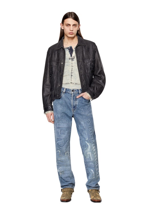 Light Blue 2010 007B9 Straight Jeans Diesel