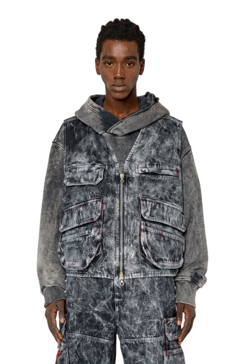 Diesel D-Samp In Black/Dark Grey