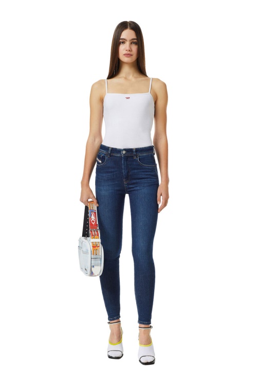 Dark Blue 1984 Slandy-High 09C19 Super Skinny Jeans Diesel