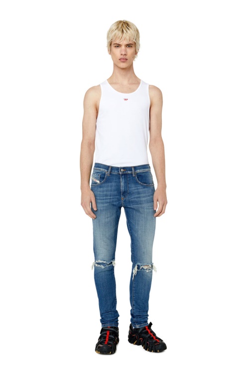 Dark Blue 2019 D-Strukt 09F06 Slim Jeans Diesel