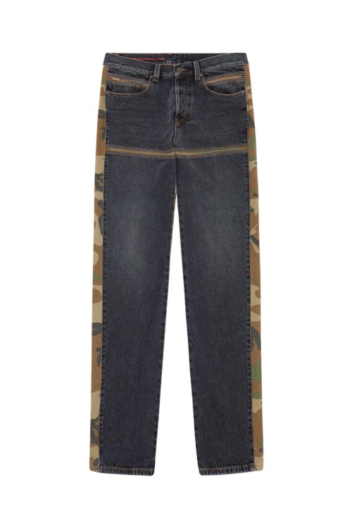 Black/Dark Grey D-Mand 007G1 Straight Jeans Diesel