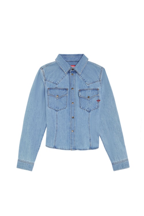 Medium Blue De-Rin Western Shirt Diesel