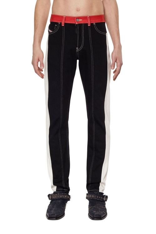 1995 0Eiar Straight Jeans Diesel Black/White