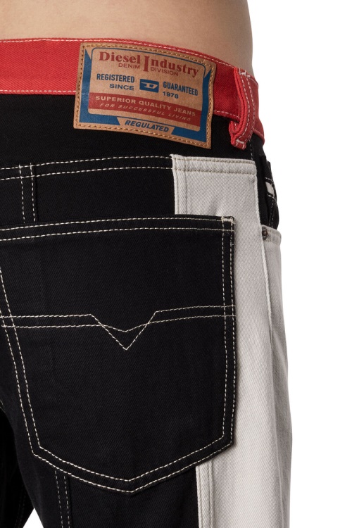 1995 0Eiar Straight Jeans Diesel Black/White