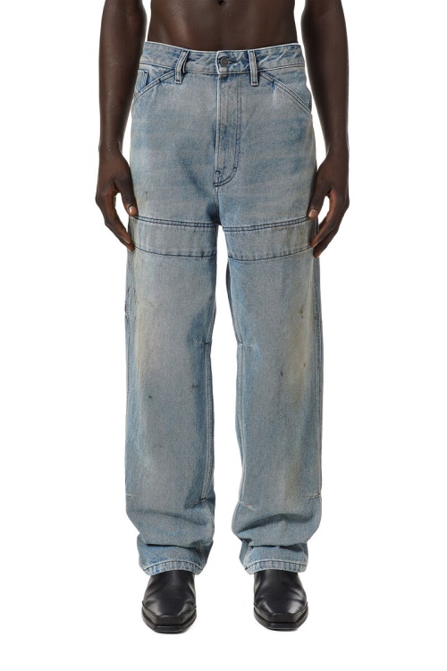 Diesel D-Franky 0Ehas Straight Jeans Light Blue