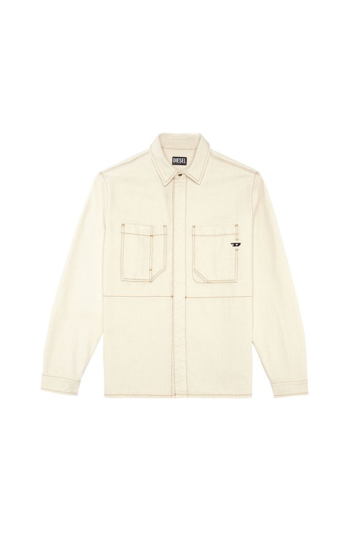 Diesel D-Hor Workwear Shirt In White