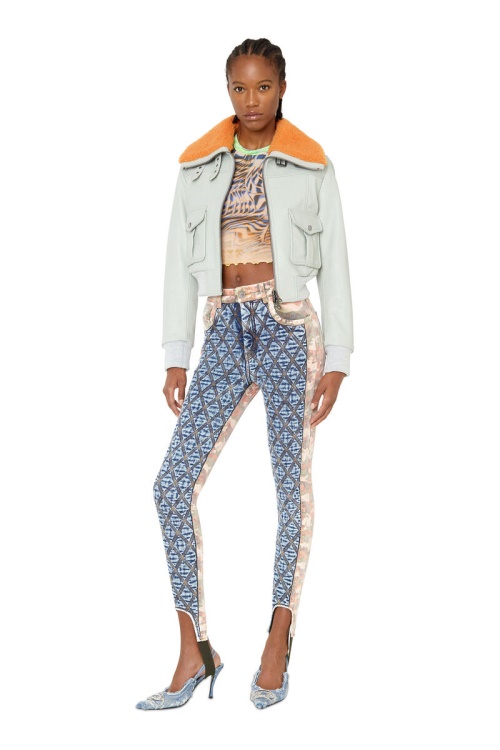 Light Blue Diesel D-Duct 0Elad Super Skinny Jeans