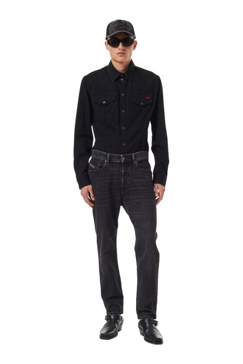 Black/Dark Grey 2005 D-Fining 09B83 Tapered Jeans Diesel