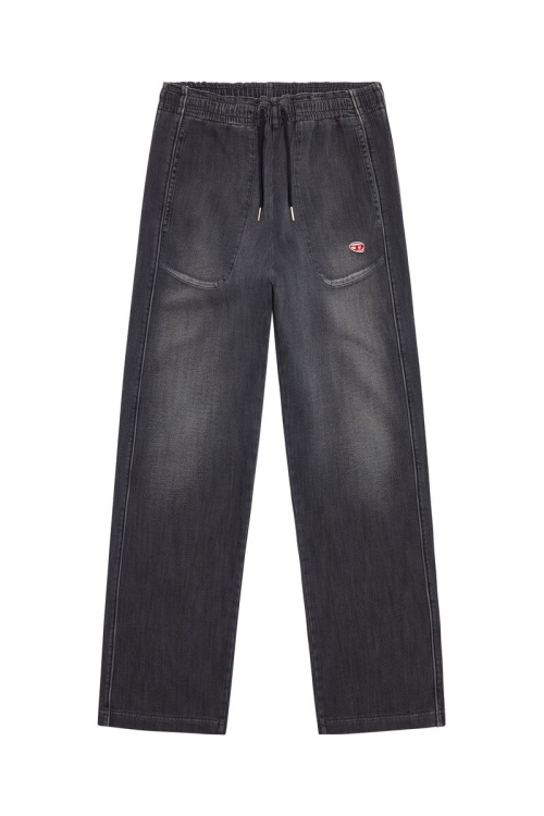 Diesel D-Martians Track Denim 09E30 Straight Black/Dark Grey