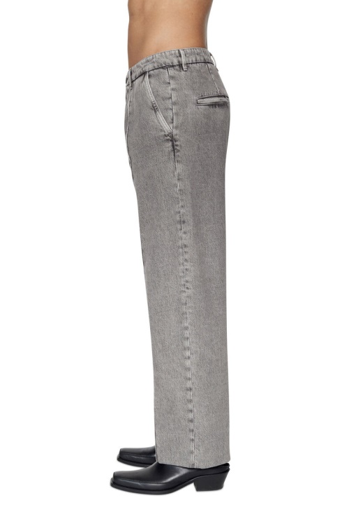 Diesel D-Chino-Work 0Ieaa Straight Jeans In Light Grey