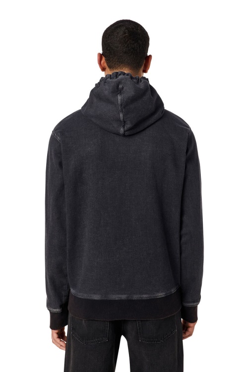 D-Gir Track Denim Hoodie Diesel Black/Dark Grey