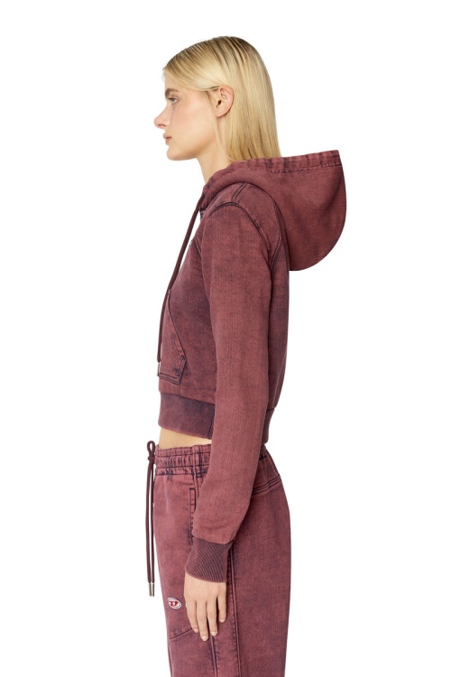 Red Diesel D-Angy Track Denim Hoodie