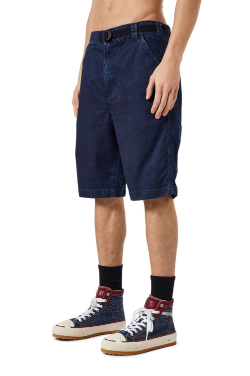 Dark Blue Diesel D-Krooley Joggjeans Chino Shorts