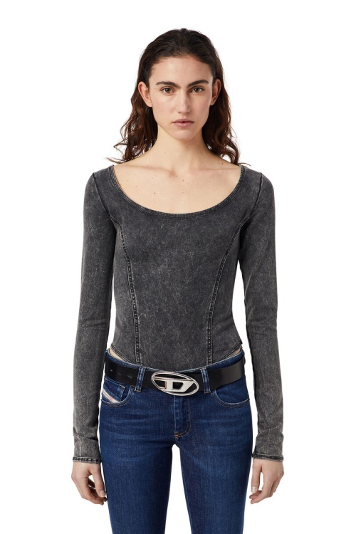 D-Cho Track Denim Bodysuit Diesel Dark Blue