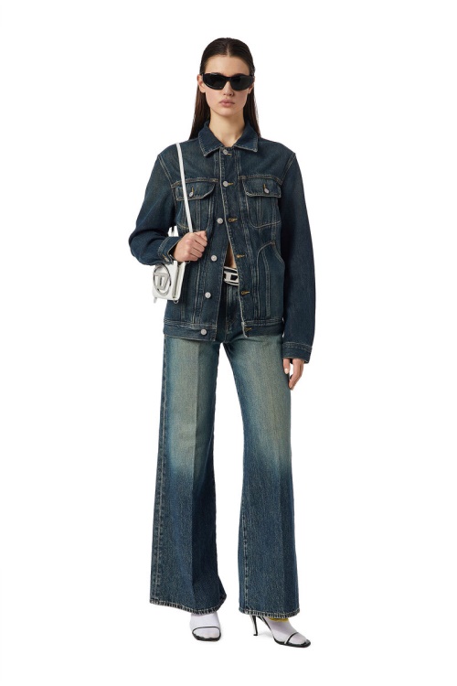 Diesel D-Riley Trucker Jacket Dark Blue