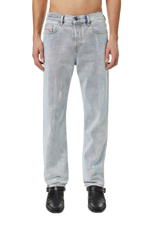 2020 D-Viker 007B2 Straight Jeans Diesel Light Blue