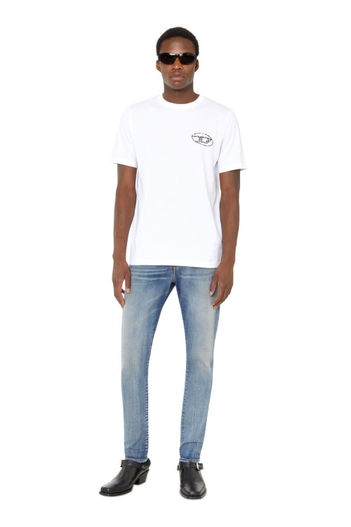 Diesel 2019 D-Strukt 09E15 Slim Jeans Medium Blue