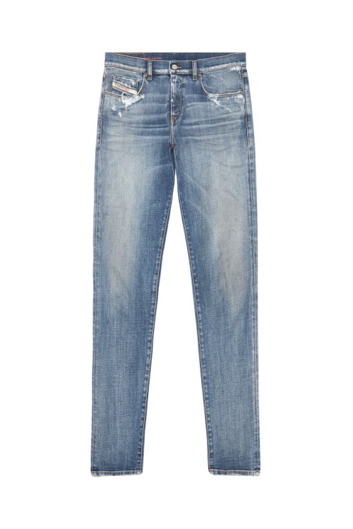 Diesel 2019 D-Strukt 09E15 Slim Jeans Medium Blue