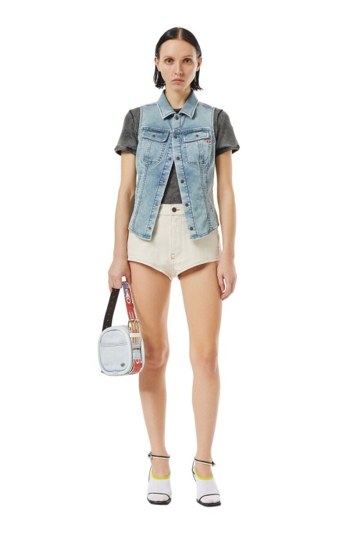 Diesel De-Lunar Hot Pants White