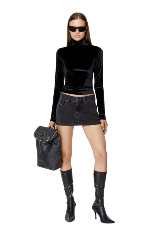 De-Ron Mini Skirt Diesel Black/Dark Grey