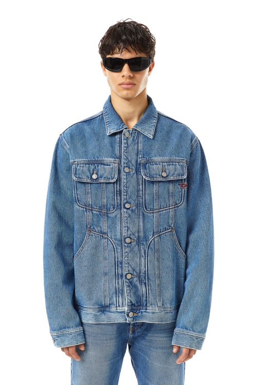 Diesel D-Riley Trucker Jacket Medium Blue