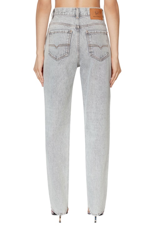 Light Grey Diesel 1956 007F1 Straight Jeans