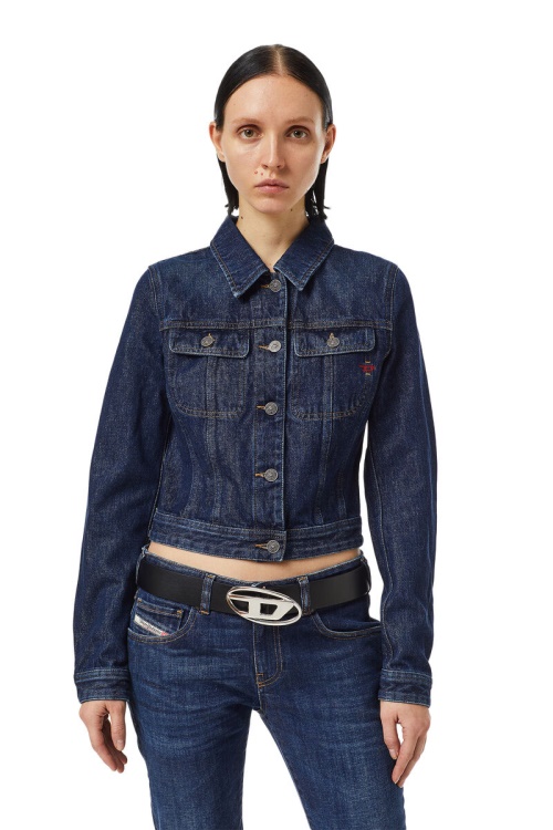 Dark Blue Diesel De-Slimmy Trucker Jacket