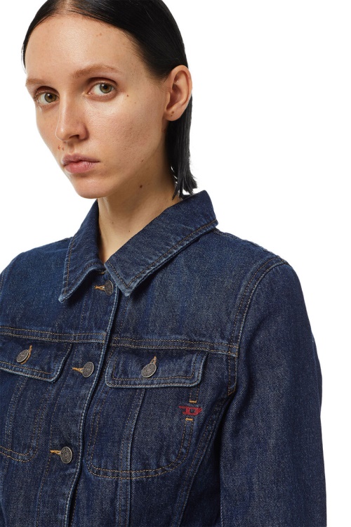 Dark Blue Diesel De-Slimmy Trucker Jacket