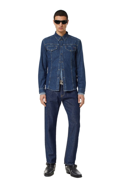 Dark Blue D-Westy Rodeo Shirt Diesel