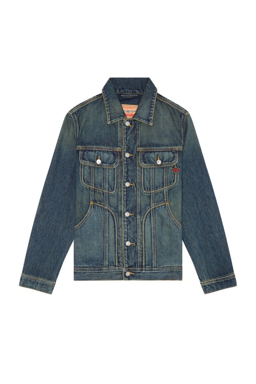 D-Riley Trucker Jacket Diesel Dark Blue