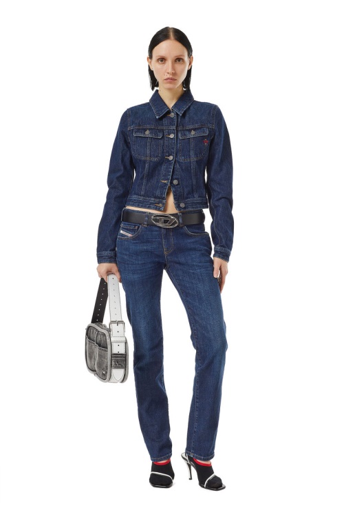 Dark Blue 2002 09B90 Straight Jeans Diesel