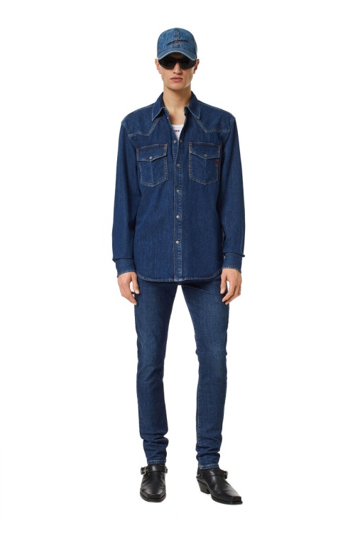 Dark Blue D-Ocean Western Shirt Diesel