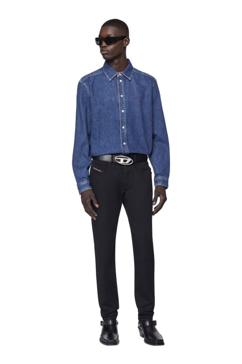 Diesel 2019 D-Strukt 069Yp Slim Jeans Black/Dark Grey