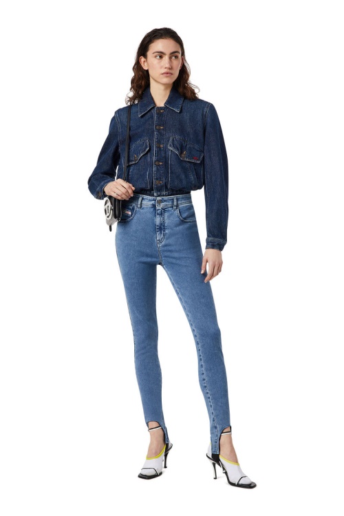 Diesel Slandy Joggjeans 069Yn Super Skinny Light Blue