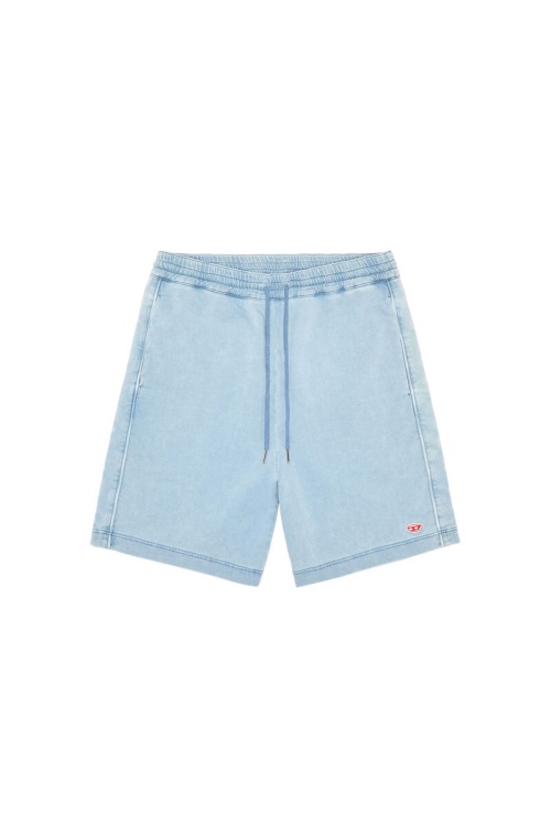 Diesel D-Boxy Track Denim Shorts Light Blue