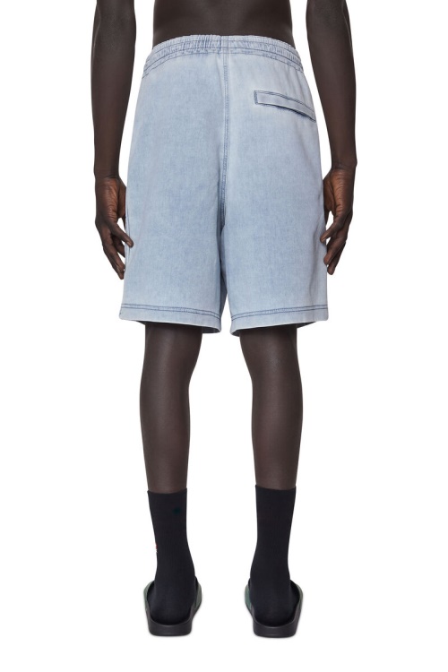 Diesel D-Boxy Track Denim Shorts Light Blue