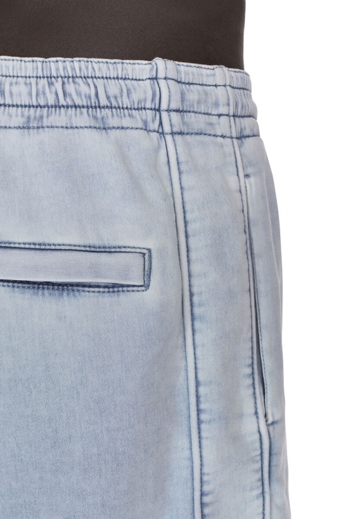 Diesel D-Boxy Track Denim Shorts Light Blue