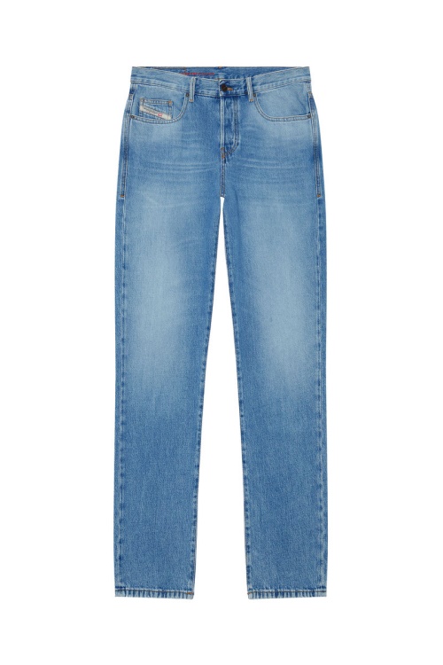 2020 D-Viker 09C15 Straight Jeans Diesel Light Blue