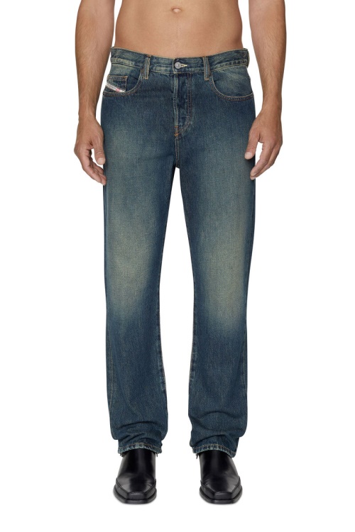 Dark Blue Diesel 2020 D-Viker 09C04 Straight Jeans