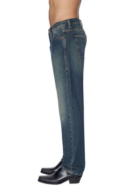 Dark Blue Diesel 2020 D-Viker 09C04 Straight Jeans